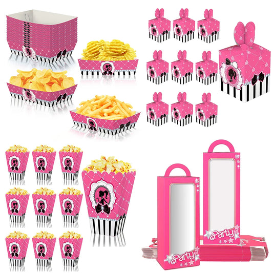 6pcs Barbie Party Princess Snack Trays