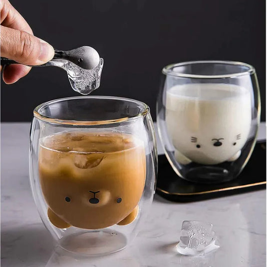 Cute Bear Double-layer Coffee Mug