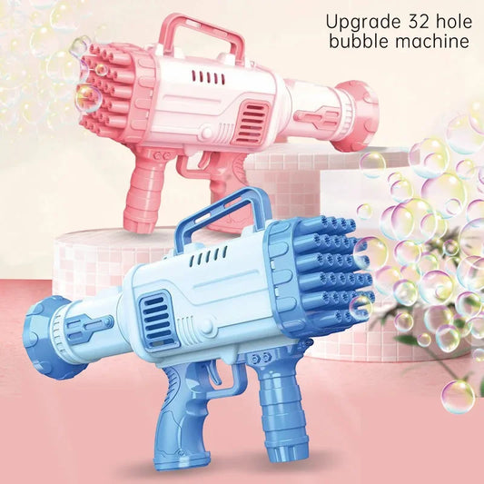 32 Holes Bubble Machine Gun ( Not Include AA Battery)
